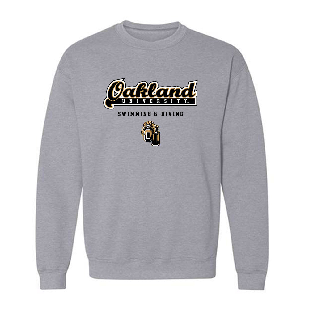 Oakland - NCAA Men's Swimming & Diving : Caleb Rohacs - Classic Shersey Crewneck Sweatshirt-0
