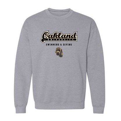 Oakland - NCAA Men's Swimming & Diving : Caleb Rohacs - Classic Shersey Crewneck Sweatshirt-0