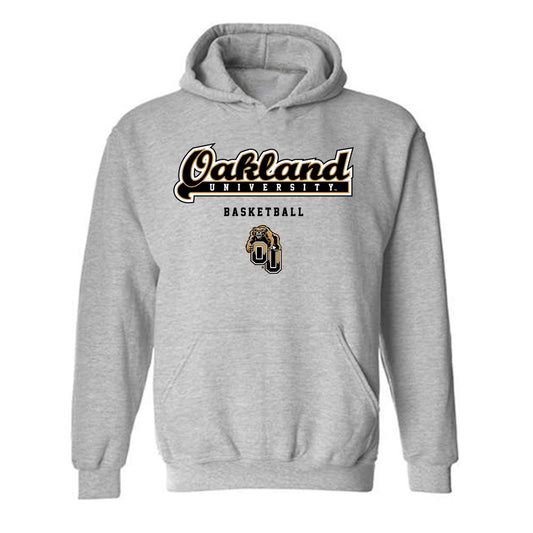 Oakland - NCAA Men's Basketball : Ziare Wells - Classic Shersey Hooded Sweatshirt-0