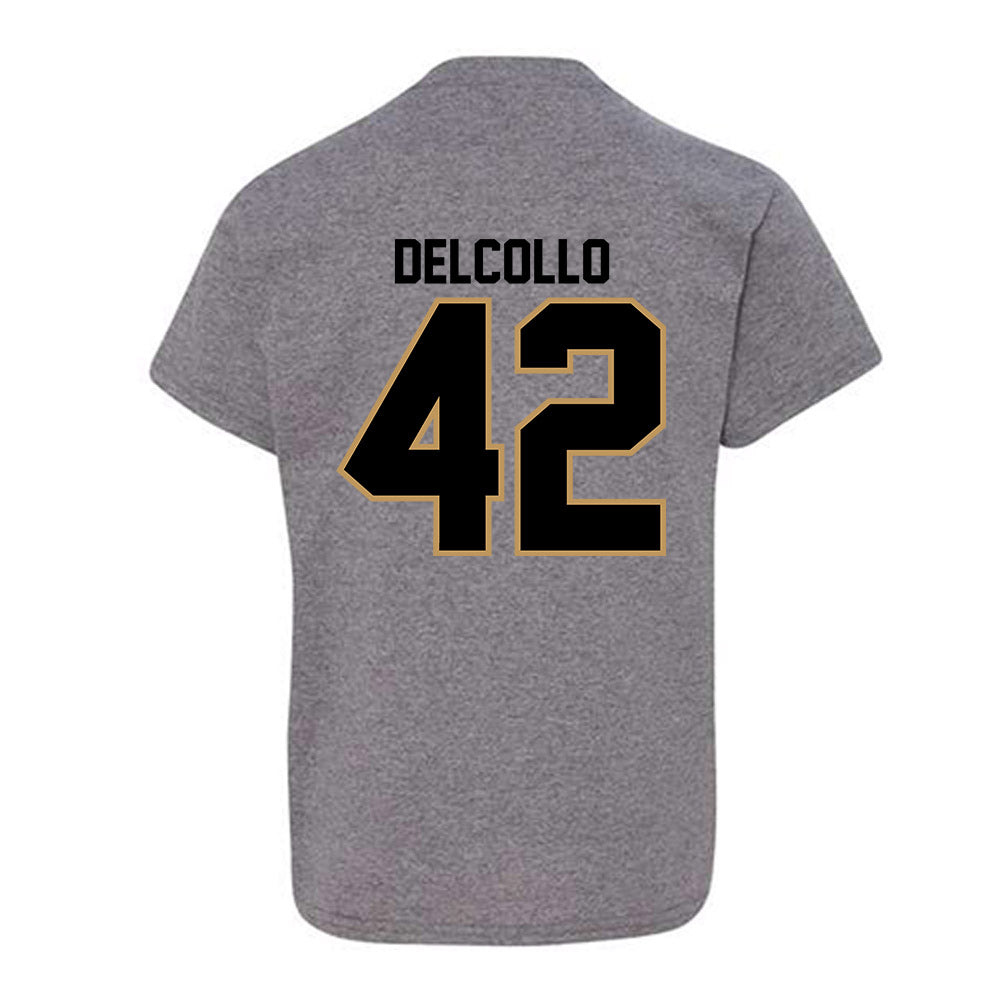 Oakland - NCAA Baseball : Drew Delcollo - Youth T-Shirt-1