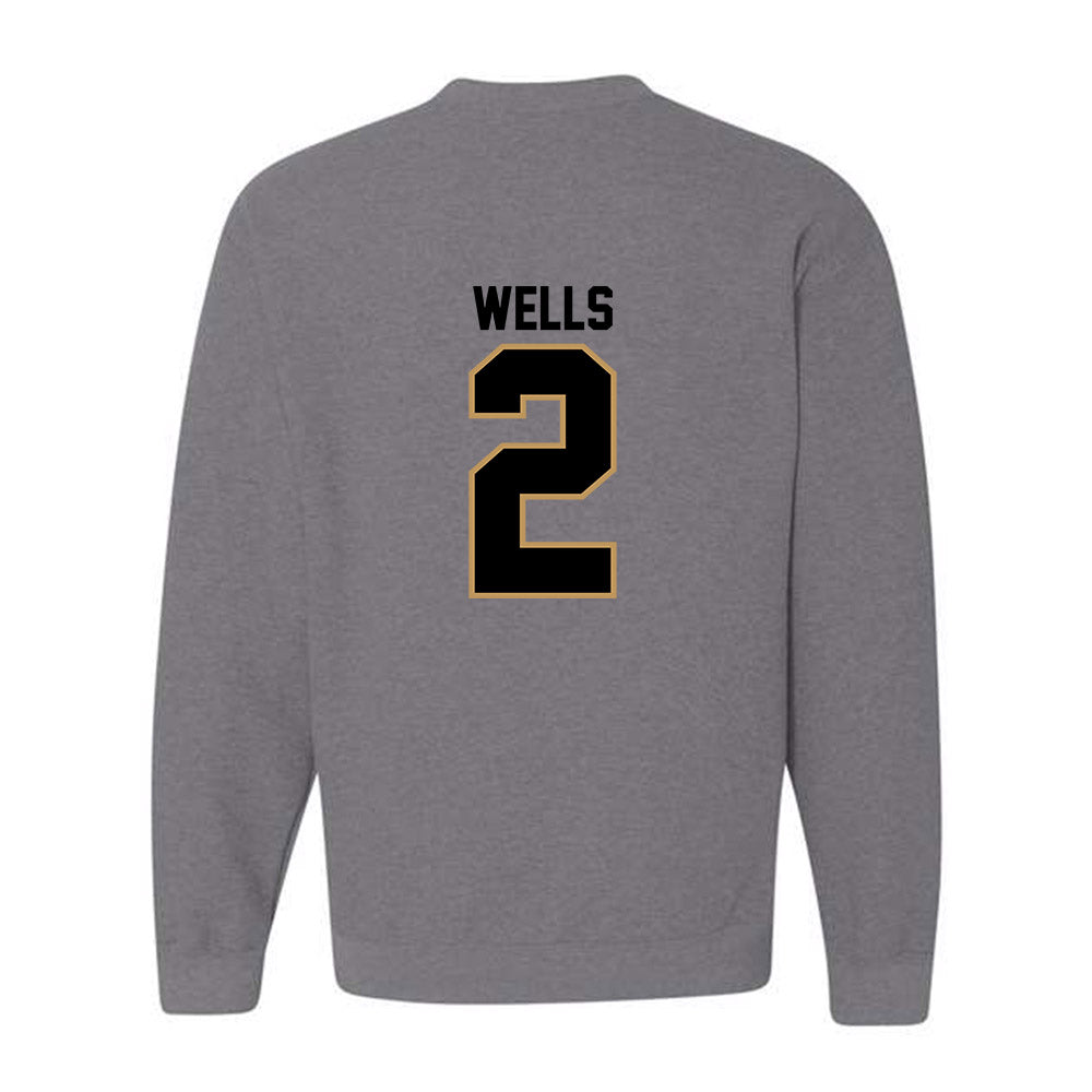 Oakland - NCAA Men's Basketball : Ziare Wells - Crewneck Sweatshirt-1