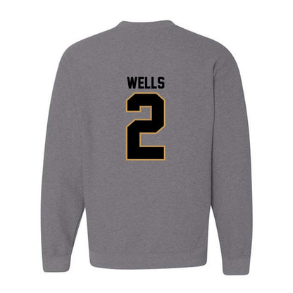 Oakland - NCAA Men's Basketball : Ziare Wells - Crewneck Sweatshirt-1
