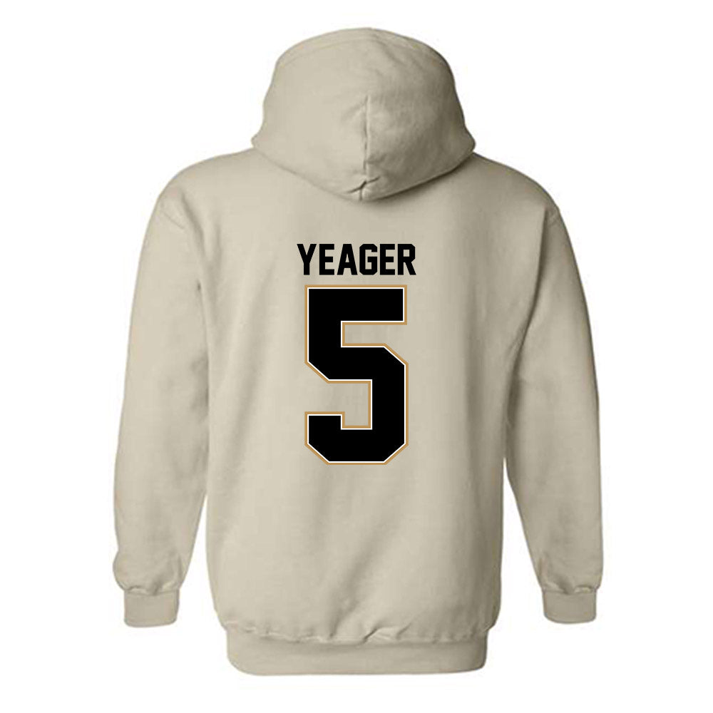 Oakland - NCAA Men's Basketball : MJ Yeager - Classic Shersey Hooded Sweatshirt-1