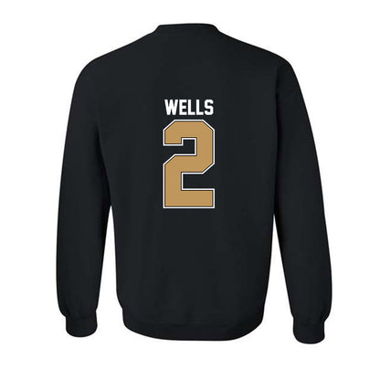 Oakland - NCAA Men's Basketball : Ziare Wells - Classic Shersey Crewneck Sweatshirt-1
