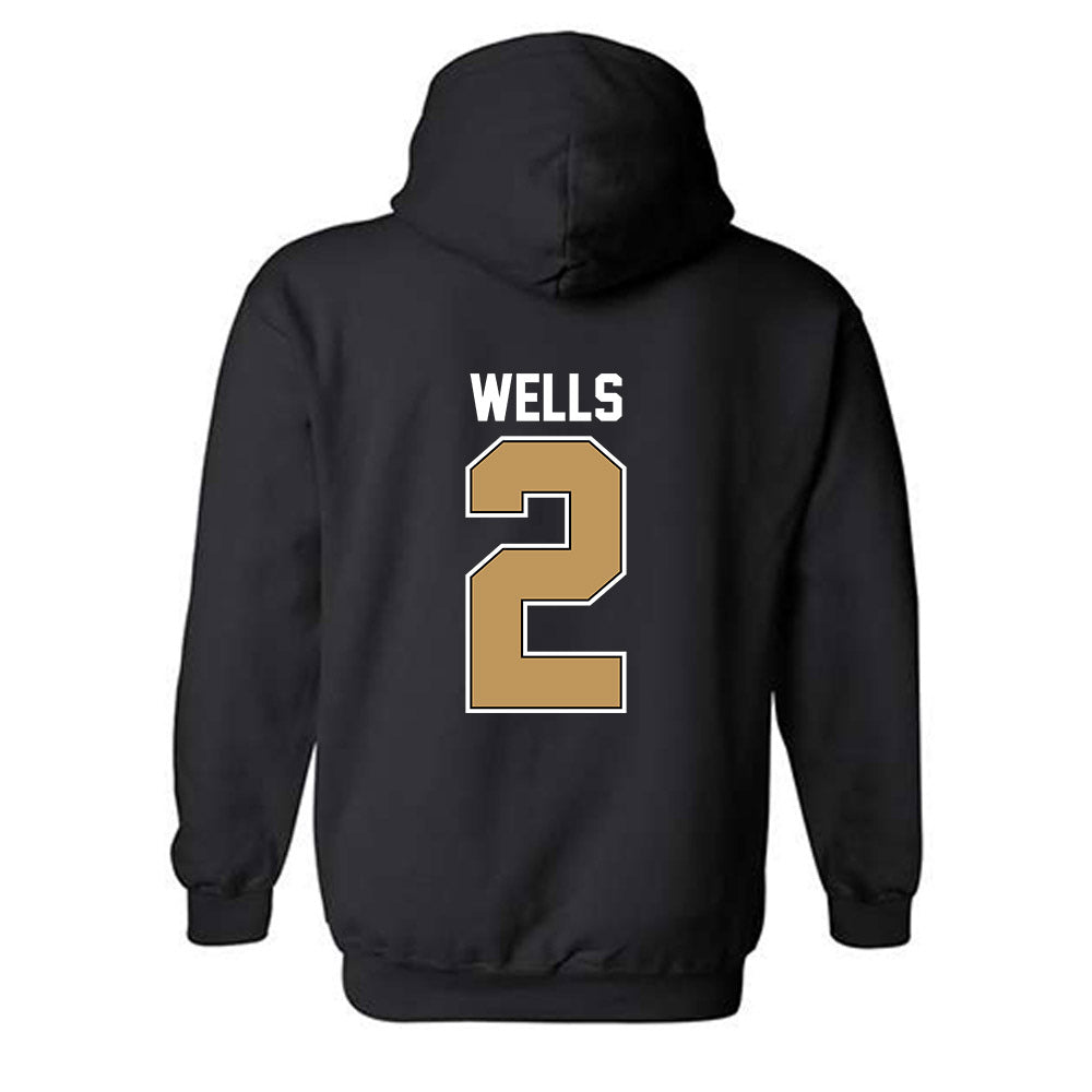 Oakland - NCAA Men's Basketball : Ziare Wells - Classic Shersey Hooded Sweatshirt-1