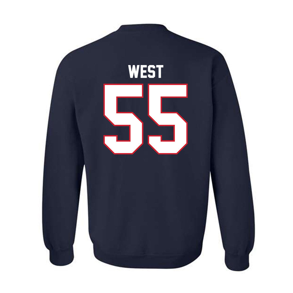 Belmont - NCAA Women's Basketball : Leah West - Classic Shersey Crewneck Sweatshirt-1