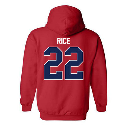 Belmont - NCAA Baseball : Noah Rice - Classic Shersey Hooded Sweatshirt-1