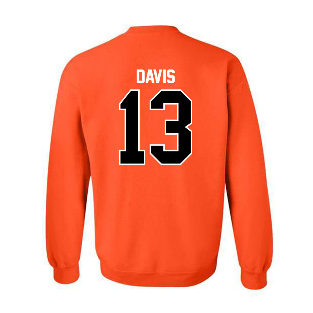 Pacific - NCAA Baseball : Diego Davis - Classic Shersey Crewneck Sweatshirt-1