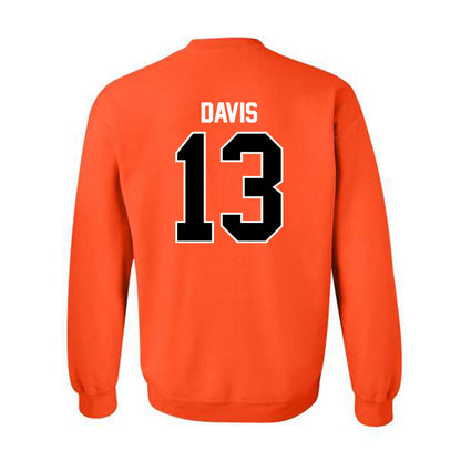Pacific - NCAA Baseball : Diego Davis - Classic Shersey Crewneck Sweatshirt-1