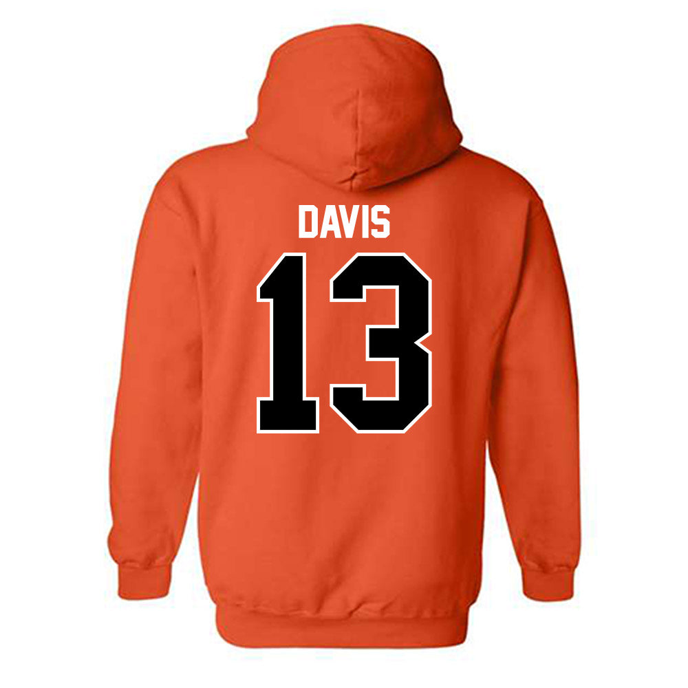 Pacific - NCAA Baseball : Diego Davis - Classic Shersey Hooded Sweatshirt-1