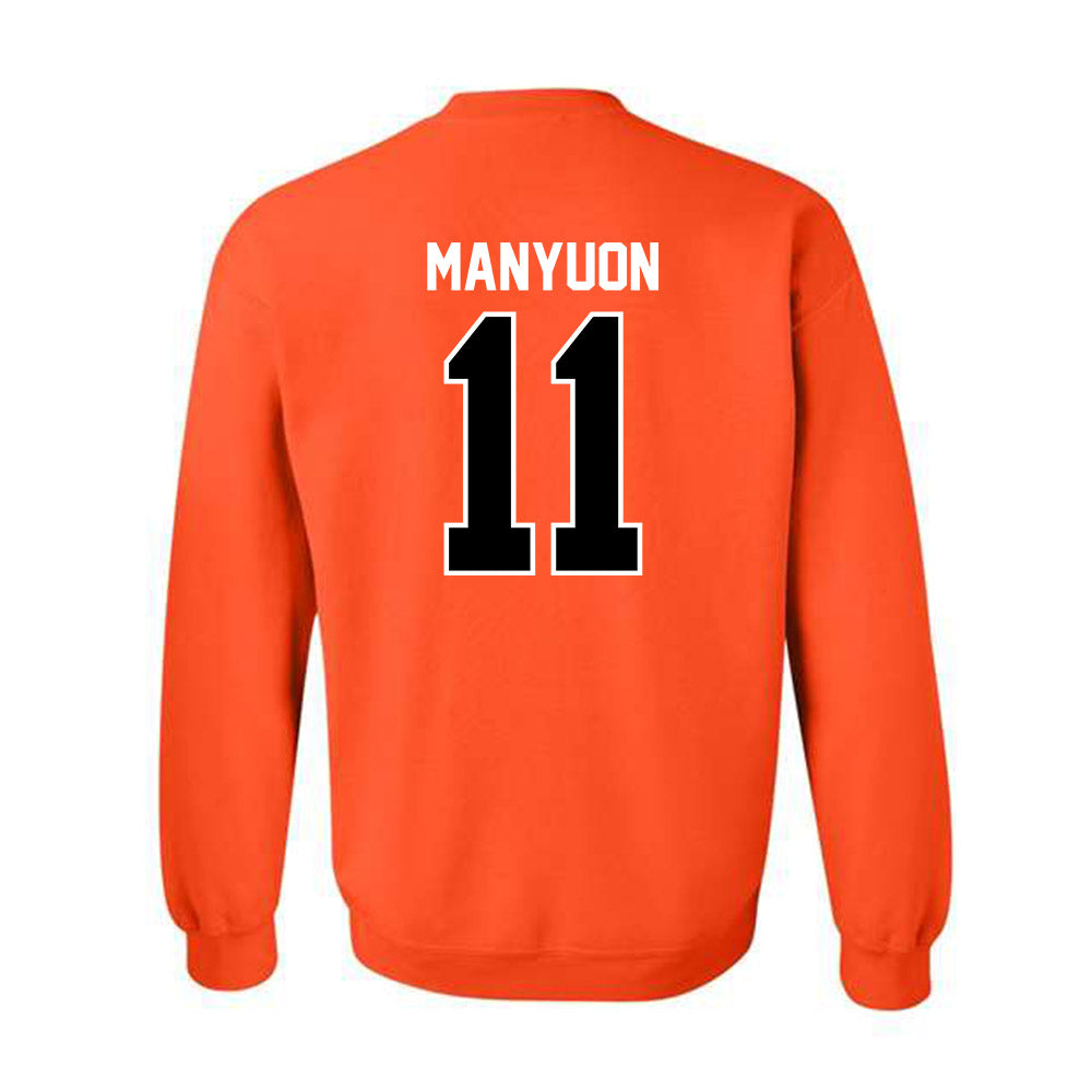 Pacific - NCAA Men's Basketball : Emmanuel Manyuon - Classic Shersey Crewneck Sweatshirt-1