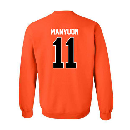 Pacific - NCAA Men's Basketball : Emmanuel Manyuon - Classic Shersey Crewneck Sweatshirt-1