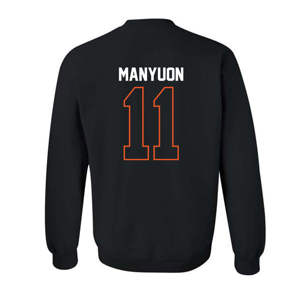 Pacific - NCAA Men's Basketball : Emmanuel Manyuon - Classic Shersey Crewneck Sweatshirt-1