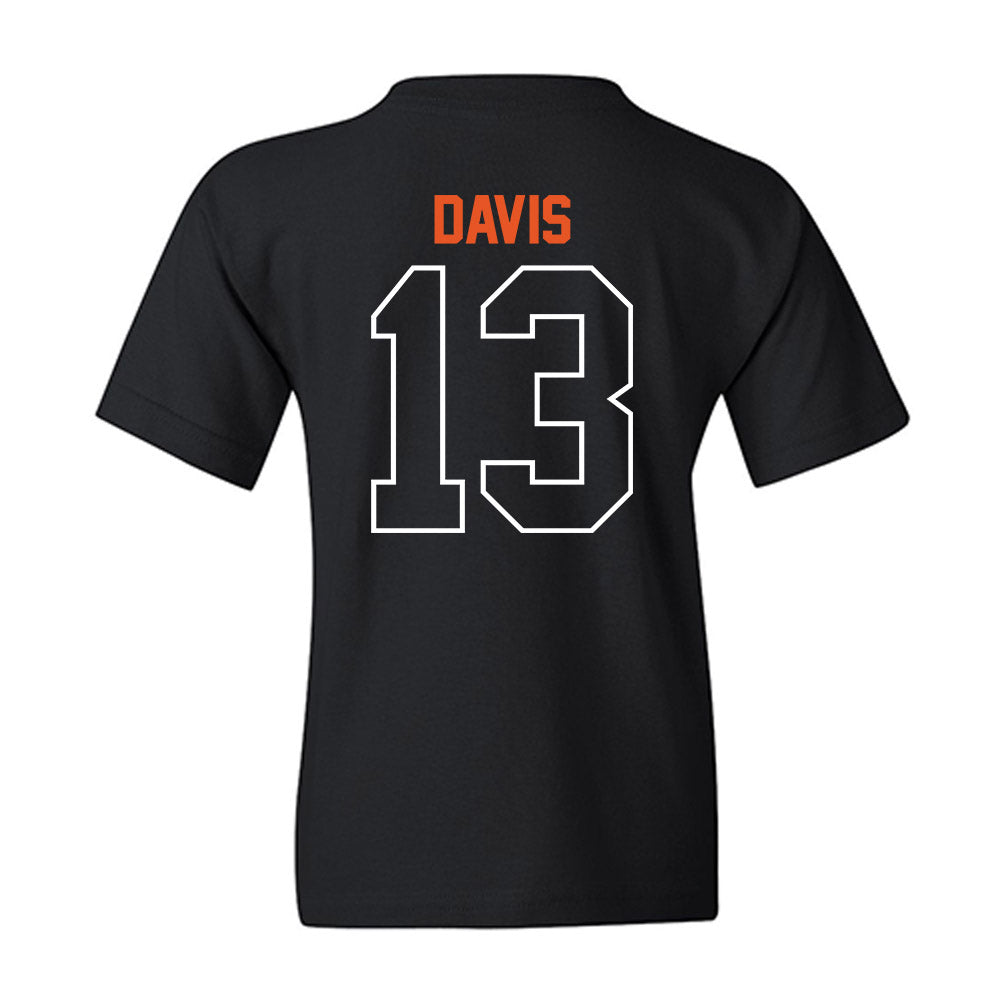 Pacific - NCAA Baseball : Diego Davis - Classic Shersey Youth T-Shirt-1