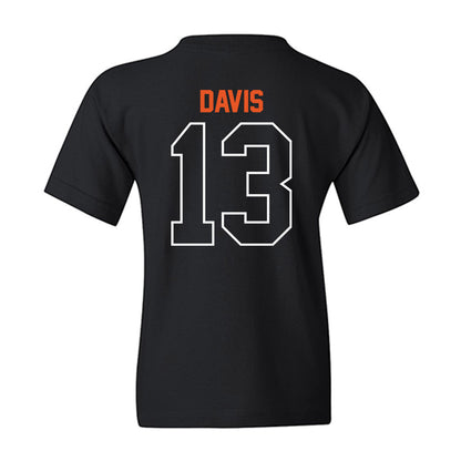 Pacific - NCAA Baseball : Diego Davis - Classic Shersey Youth T-Shirt-1