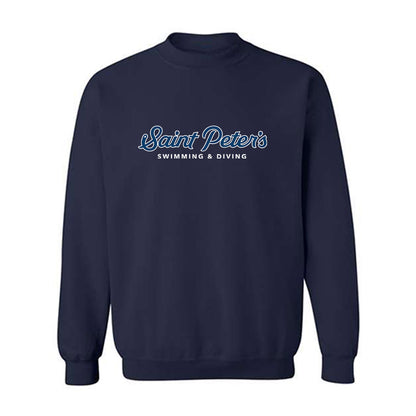 Saint Peter's - NCAA Men's Swimming & Diving : Tristan Angelo Raso - Classic Shersey Crewneck Sweatshirt-0