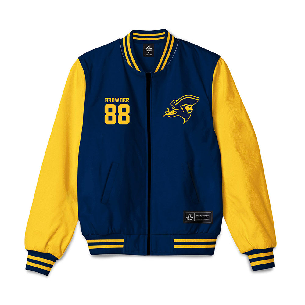 East Tennessee State - NCAA Football : Charlie Browder - Bomber Jacket-0
