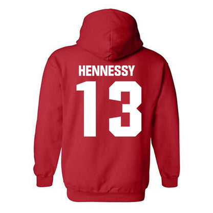 Bradley - NCAA Men's Basketball : Sam Hennessy - Classic Shersey Hooded Sweatshirt-1