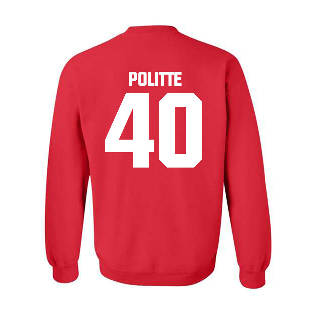 Bradley - NCAA Baseball : Drew Politte - Classic Shersey Crewneck Sweatshirt-1
