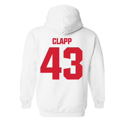 Bradley - NCAA Baseball : Reece Clapp - Classic Shersey Hooded Sweatshirt-1