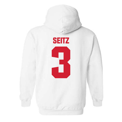 Bradley - NCAA Softball : Brynna Seitz - Classic Shersey Hooded Sweatshirt-1