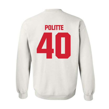 Bradley - NCAA Baseball : Drew Politte - Classic Shersey Crewneck Sweatshirt-1