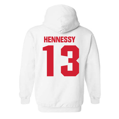 Bradley - NCAA Men's Basketball : Sam Hennessy - Classic Shersey Hooded Sweatshirt-1