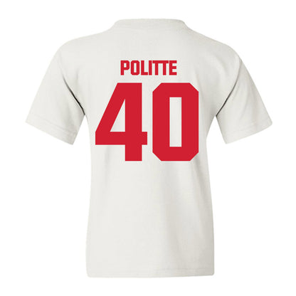 Bradley - NCAA Baseball : Drew Politte - Classic Shersey Youth T-Shirt-1