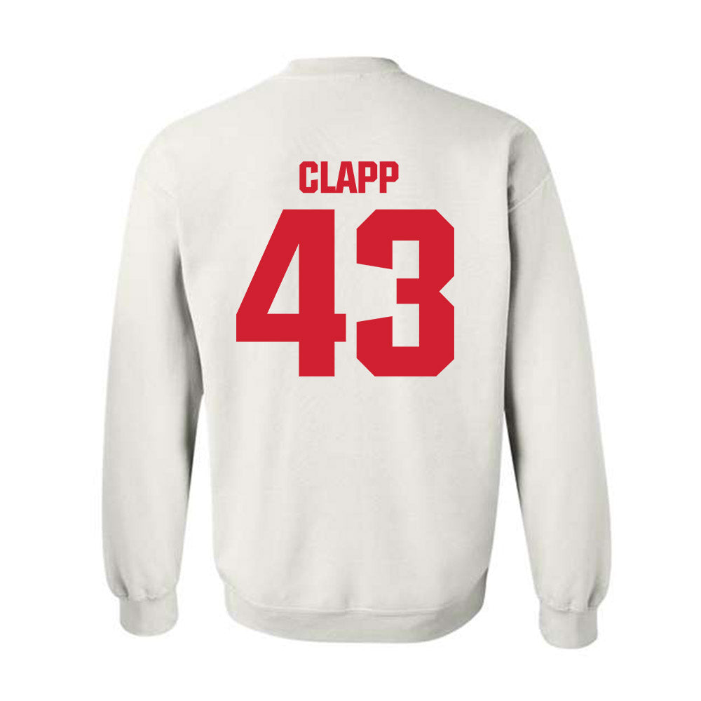 Bradley - NCAA Baseball : Reece Clapp - Classic Shersey Crewneck Sweatshirt-1