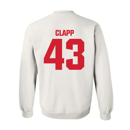 Bradley - NCAA Baseball : Reece Clapp - Classic Shersey Crewneck Sweatshirt-1