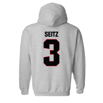 Bradley - NCAA Softball : Brynna Seitz - Classic Shersey Hooded Sweatshirt-1