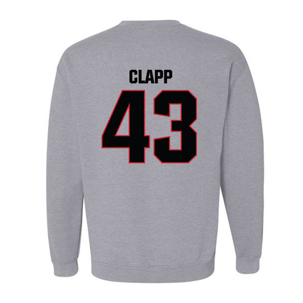 Bradley - NCAA Baseball : Reece Clapp - Classic Shersey Crewneck Sweatshirt-1