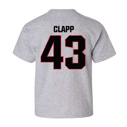 Bradley - NCAA Baseball : Reece Clapp - Classic Shersey Youth T-Shirt-1