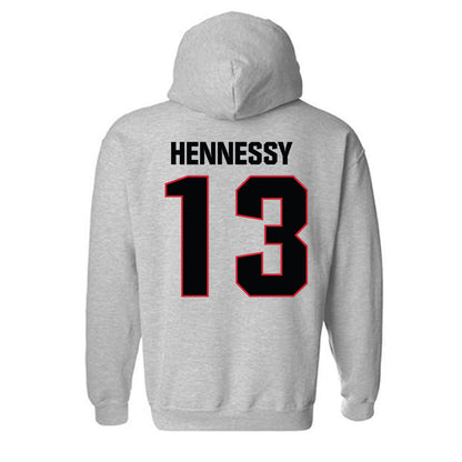 Bradley - NCAA Men's Basketball : Sam Hennessy - Classic Shersey Hooded Sweatshirt-1