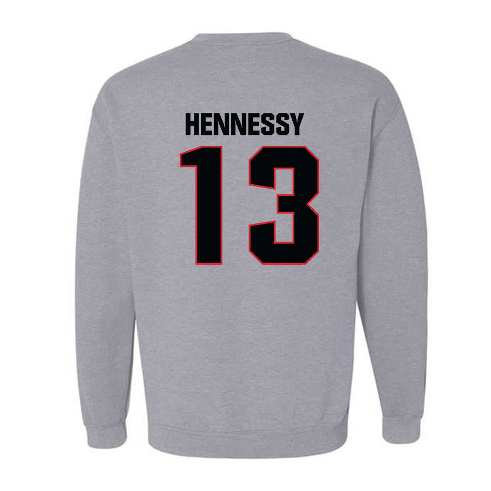 Bradley - NCAA Men's Basketball : Sam Hennessy - Classic Shersey Crewneck Sweatshirt-1