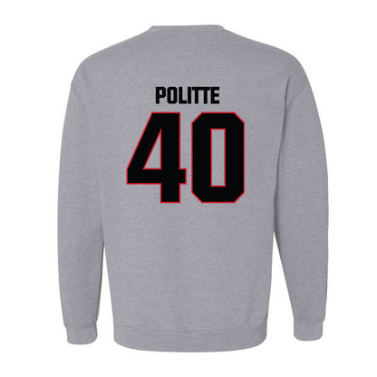 Bradley - NCAA Baseball : Drew Politte - Classic Shersey Crewneck Sweatshirt-1