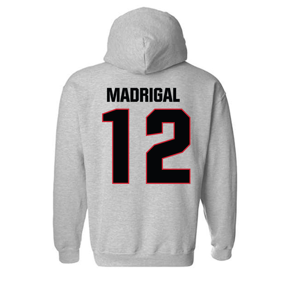 Bradley - NCAA Men's Soccer : Emilio Madrigal - Classic Shersey Hooded Sweatshirt-1
