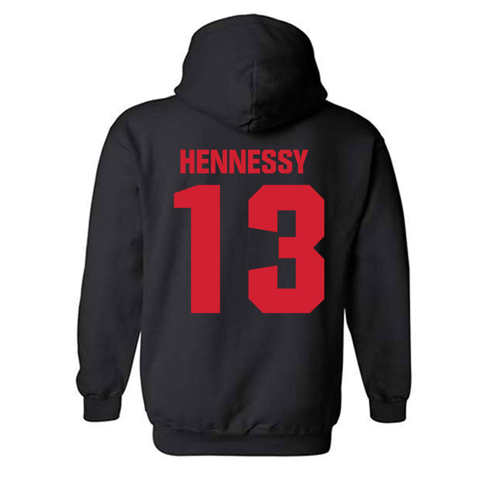 Bradley - NCAA Men's Basketball : Sam Hennessy - Classic Shersey Hooded Sweatshirt-1