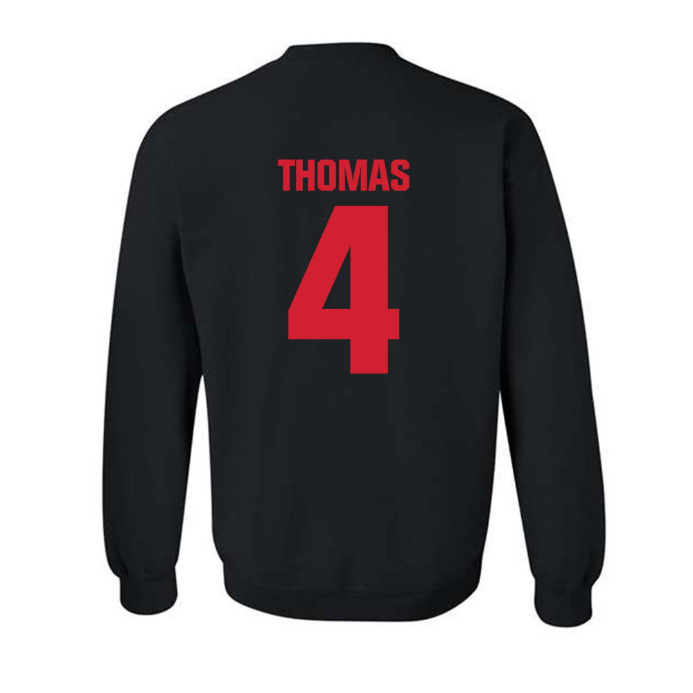 Bradley - NCAA Men's Basketball : Corey Thomas - Classic Shersey Crewneck Sweatshirt-1