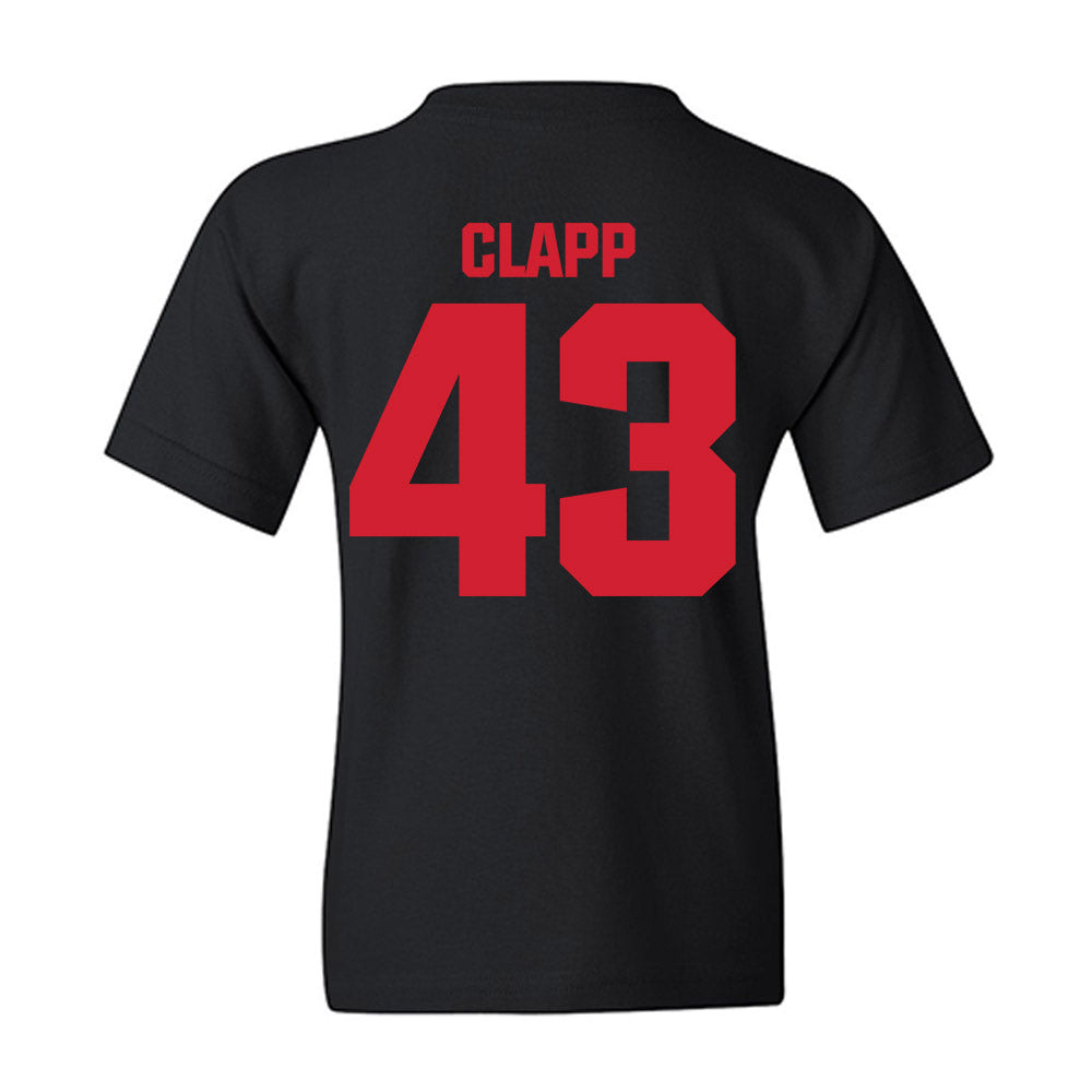 Bradley - NCAA Baseball : Reece Clapp - Classic Shersey Youth T-Shirt-1
