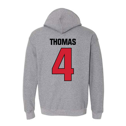 Bradley - NCAA Men's Basketball : Corey Thomas - Classic Shersey Hooded Sweatshirt-1