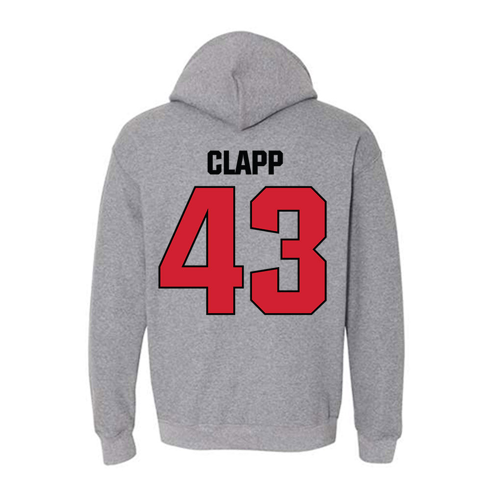Bradley - NCAA Baseball : Reece Clapp - Classic Shersey Hooded Sweatshirt-1