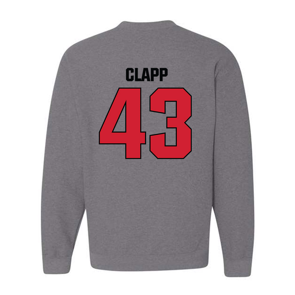 Bradley - NCAA Baseball : Reece Clapp - Classic Shersey Crewneck Sweatshirt-1