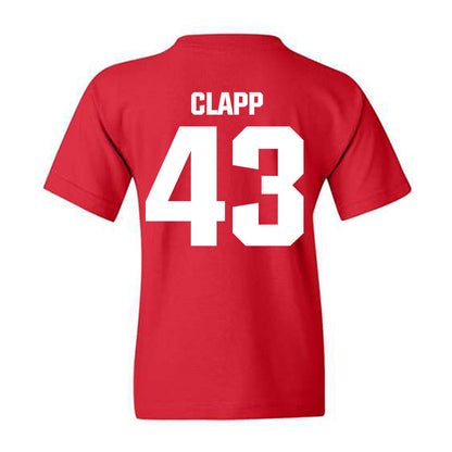 Bradley - NCAA Baseball : Reece Clapp - Classic Shersey Youth T-Shirt-1
