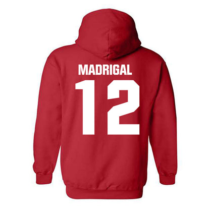 Bradley - NCAA Men's Soccer : Emilio Madrigal - Classic Shersey Hooded Sweatshirt-1