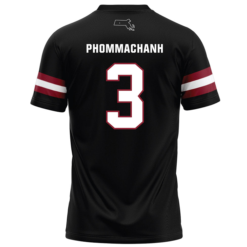 UMass - NCAA Football : Taisun Phommachanh - Black Football Jersey