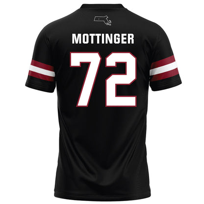 UMass - NCAA Football : Ethan Mottinger - Black Football Jersey