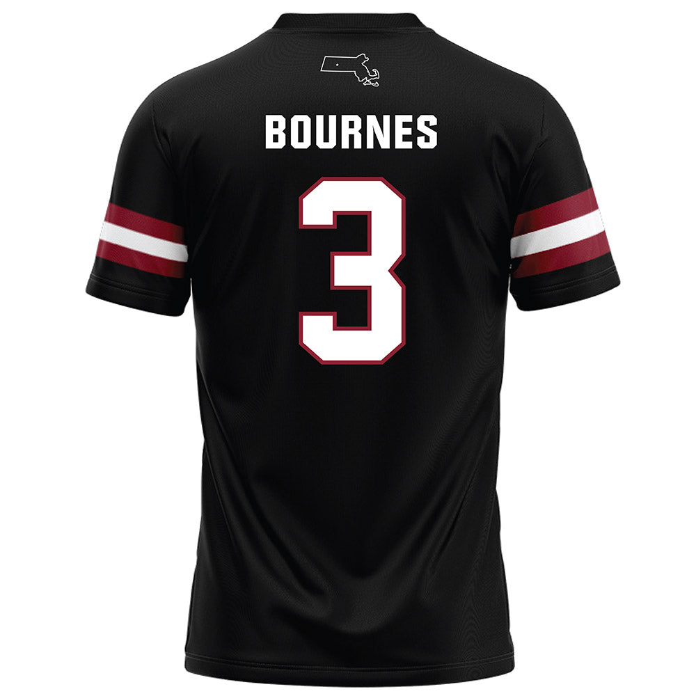 UMass - NCAA Football : Kendall Bournes - Black Football Jersey-1