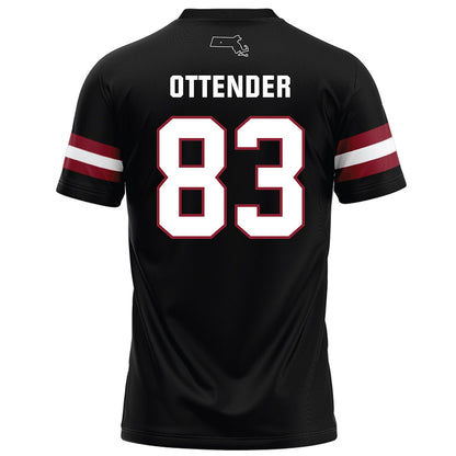 UMass - NCAA Football : Eric Ottender - Black Football Jersey