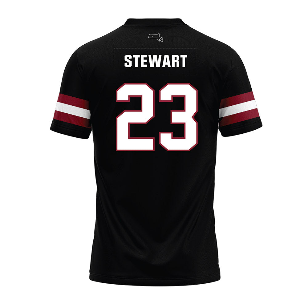 UMass - NCAA Football : Jalen Stewart - Black Premium Football Jersey